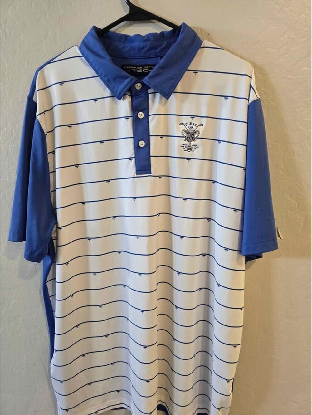 Carnoustie Tech Tubac Golf Resort Tin Cup Golf Polo Men's Size XL